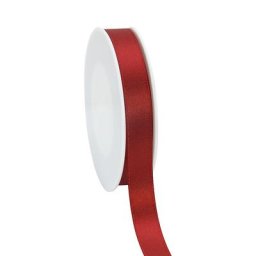Ruban en satin, bordeaux, 15 mm, 20 m