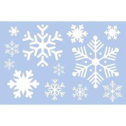 buttinette Pochoir ""flocons de neige"", 59 x 39 cm