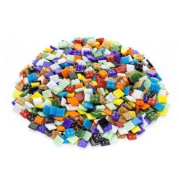 Tesselles en verre, multicolore, 10 x 10 mm, 750 g