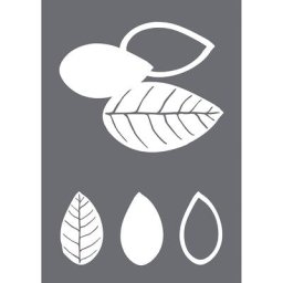Rayher Pochoir pour sérigraphie ""feuilles