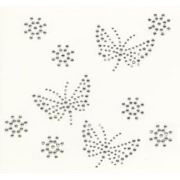 buttinette Motifs strass ""papillons"", 2 - 5,5 cm, 10 motifs