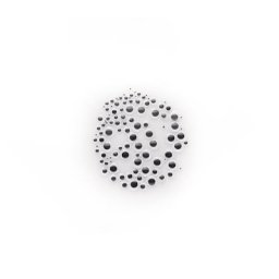 Yeux mobiles, noir/blanc, Ø : 3 - 10 mm, set de 100 pièces