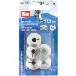 Prym Canettes pour machine à coudre, Ø 21,2 mm, 9,2 mm, 5 pièces