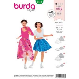 burda Patron 2518 jupe ""Rock´n´Roll