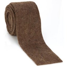 Ruban en laine feutrée, marron, 7,5 cm, 3 m