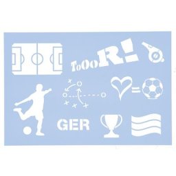 buttinette Pochoir ""football"", 29,5 x 20 cm