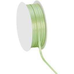 Ruban satin 3 mm , vert clair, 20 m