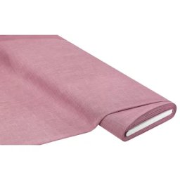 Tissu pour rideaux ""aspect lin"", vieux rose