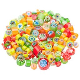 Set de millefiori, vert/orange, 75 g