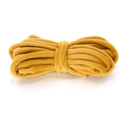 Cordon en velours, jaune, 7 mm, 4 m
