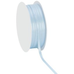 Ruban satin 3 mm, bleu clair, 20 m