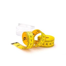 buttinette Mètre ruban, jaune, graduation en pouce et cm, longueur : 300 cm