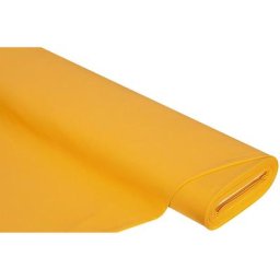 Tissu sweat ""Basic"" avec côté intérieur gratté, ocre