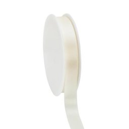 Ruban en satin, crème, 15 mm, 20 m