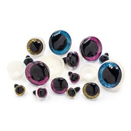 Yeux scintillants, 1-3 cm Ø, 14 pièces