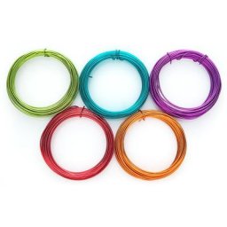 Set de fils en aluminium, 1 mm Ø, 5 pièces