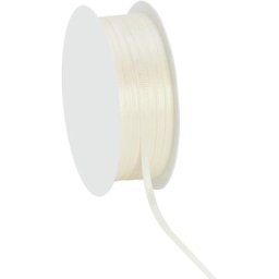Ruban satin 3 mm, crème, 20 m