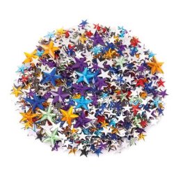 Pierres strass ""étoiles"", multicolore, 350 pièces