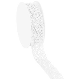 Galon crocheté, blanc