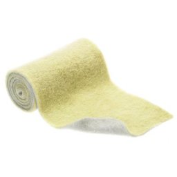 Ruban en laine gris/jaune, 1 m