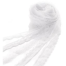 Set de galons de dentelle, blanc, 12 - 20 mm, 5x 2 m
