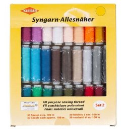 Kleiber fil synthétique polyvalent ""set 2"", épaisseur : 95, 30 bobines de 100 m