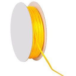 Cordelette en satin, jaune, 2 mm, 20 m