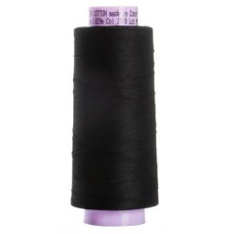 Mettler Silk Finish Cotton - Fil machine, noir, grosseur : 50, 1829 m