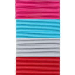 buttinette Set de cordons élastiques ""fins"", 1,5 mm Ø, 4x 3 m