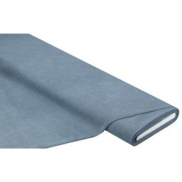 Tissu pour rideaux ""aspect lin"", bleu ciel