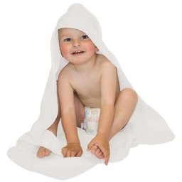 buttinette Cape de bain, blanc, 80 x 80 cm