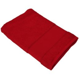 buttinette Serviette / drap de douche éponge à broder, rouge