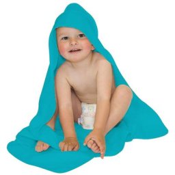 buttinette Cape de bain, turquoise, 80 x 80 cm