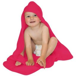 buttinette Cape de bain, rose vif, 80 x 80 cm