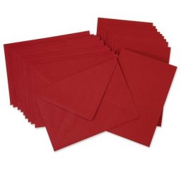 Cartes doubles et enveloppes, bordeaux, A6/C6, 10 pièces
