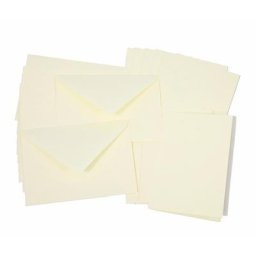 Set de 10 cartes doubles et enveloppes, blanc, A6/C6, 10 pièces