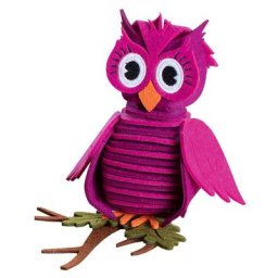Kit créatif en feutrine ""hibou"", violet