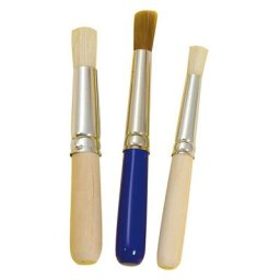 Pinceaux pour pochoirs, 3 pièces