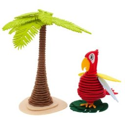 Kit créatif en feutrine ""perroquet & palmier