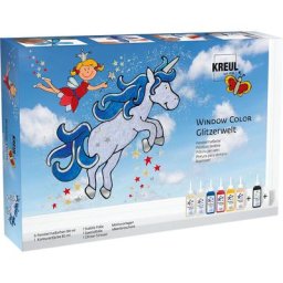 Window Color kit de peintures pour fenêtre ""monde scintillant