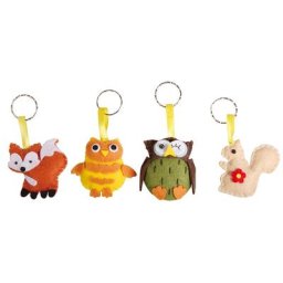 Kit créatif pour porte-clés ""animaux de la forêt