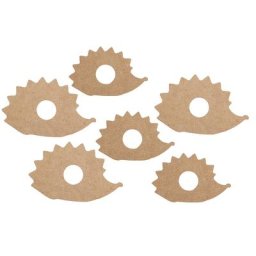 Hérissons en MDF, 6 pièces