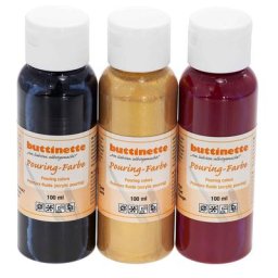 buttinette Set de peintures fluides ""classique"", 3 x 100 ml