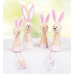 Kit créatif ""lapins en bois