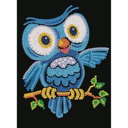 Sequin Art Image à paillettes ""hibou