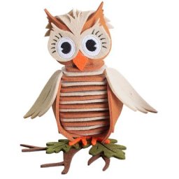 Kit créatif en feutrine ""hibou"", marron