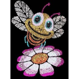 Sequin Art Image à paillettes ""abeille