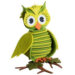 Kit créatif en feutrine ""hibou"", vert