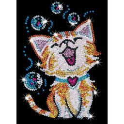 Sequin Art Image à paillettes ""chat
