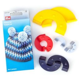 Prym Set création pompons, avec gabarits de 3 - 9 cm